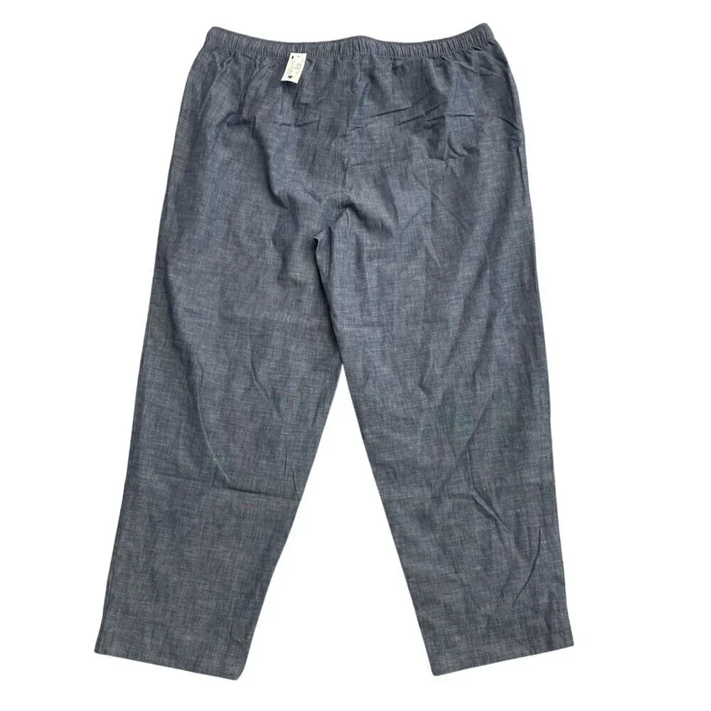 NEW Lands' End Men's XXL Chambray Pajama Pants - Picture 2 of 5